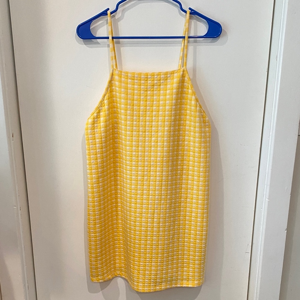 Zara Yellow and White Womens Dress